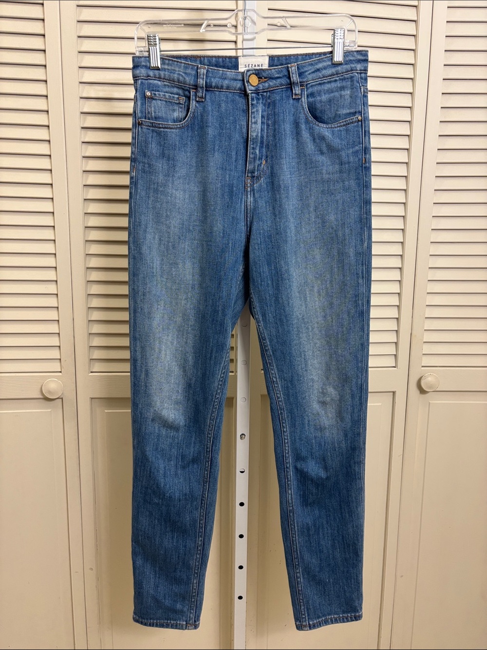 Sezane Women's Medium Blue Slim Jeans Size 27